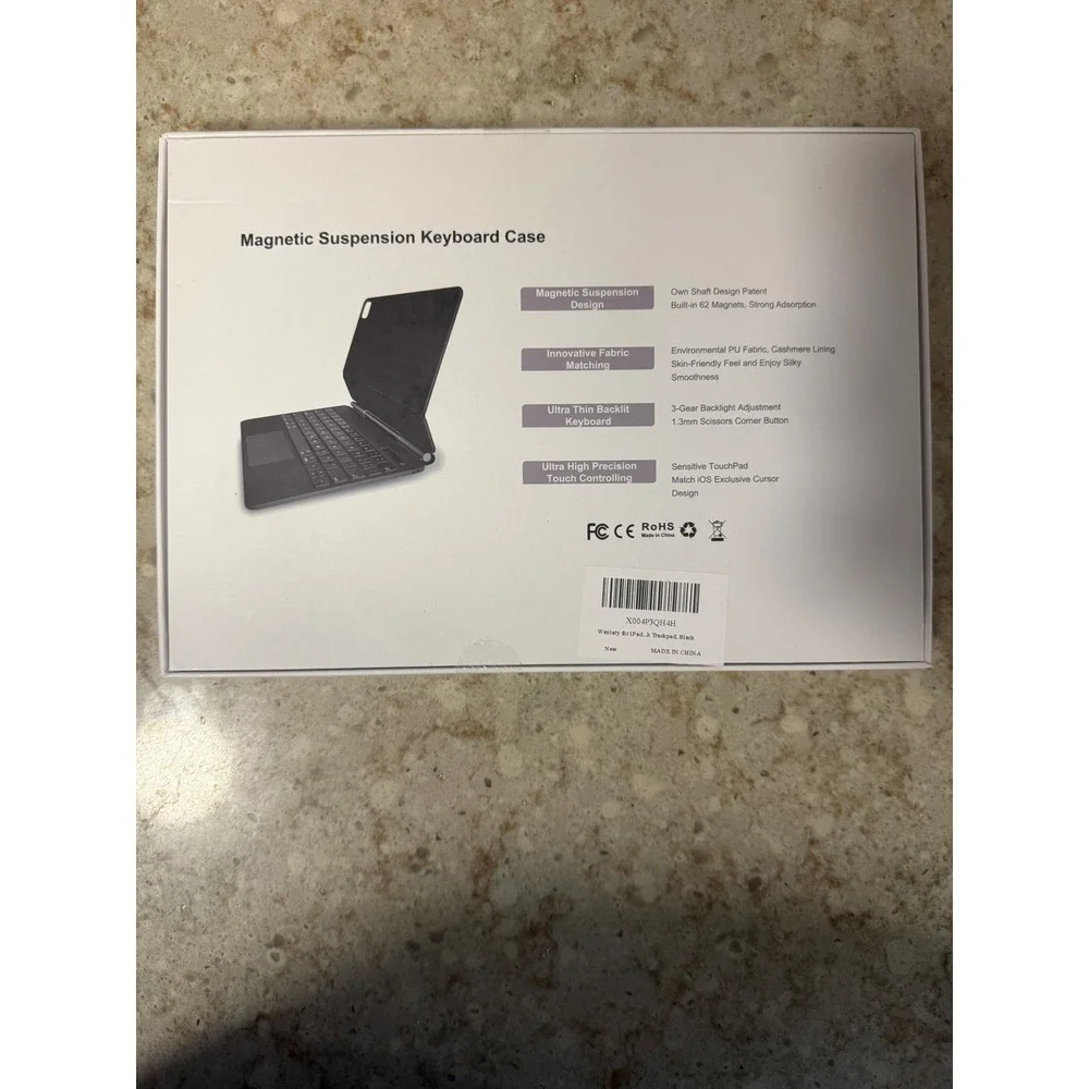 Keyboard Case iPad Air 11 M4 M2 Pro 11 1-6 Gen Magic Magnetic Black Wenlaty NEW